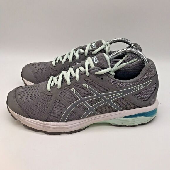 NEW Asics GT Xpress 1012A185 Gray & Teal Running Shoes Women's size 9.5W Sneaker - Picture 3 of 10